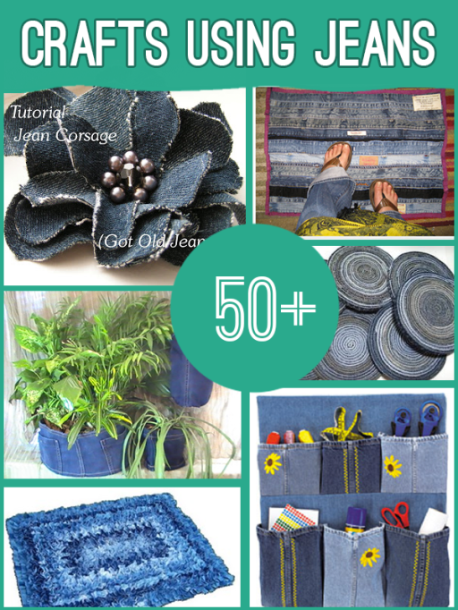 50 Wonderful ideas for Old Jeans  Wonderful 50 Craft Ideas for Old Jeans